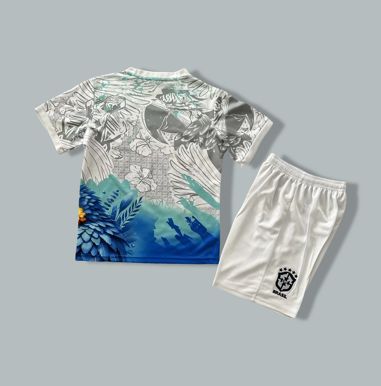 Brazil 25/26 "Blue Macaw Vibe" Premium Kids Kit