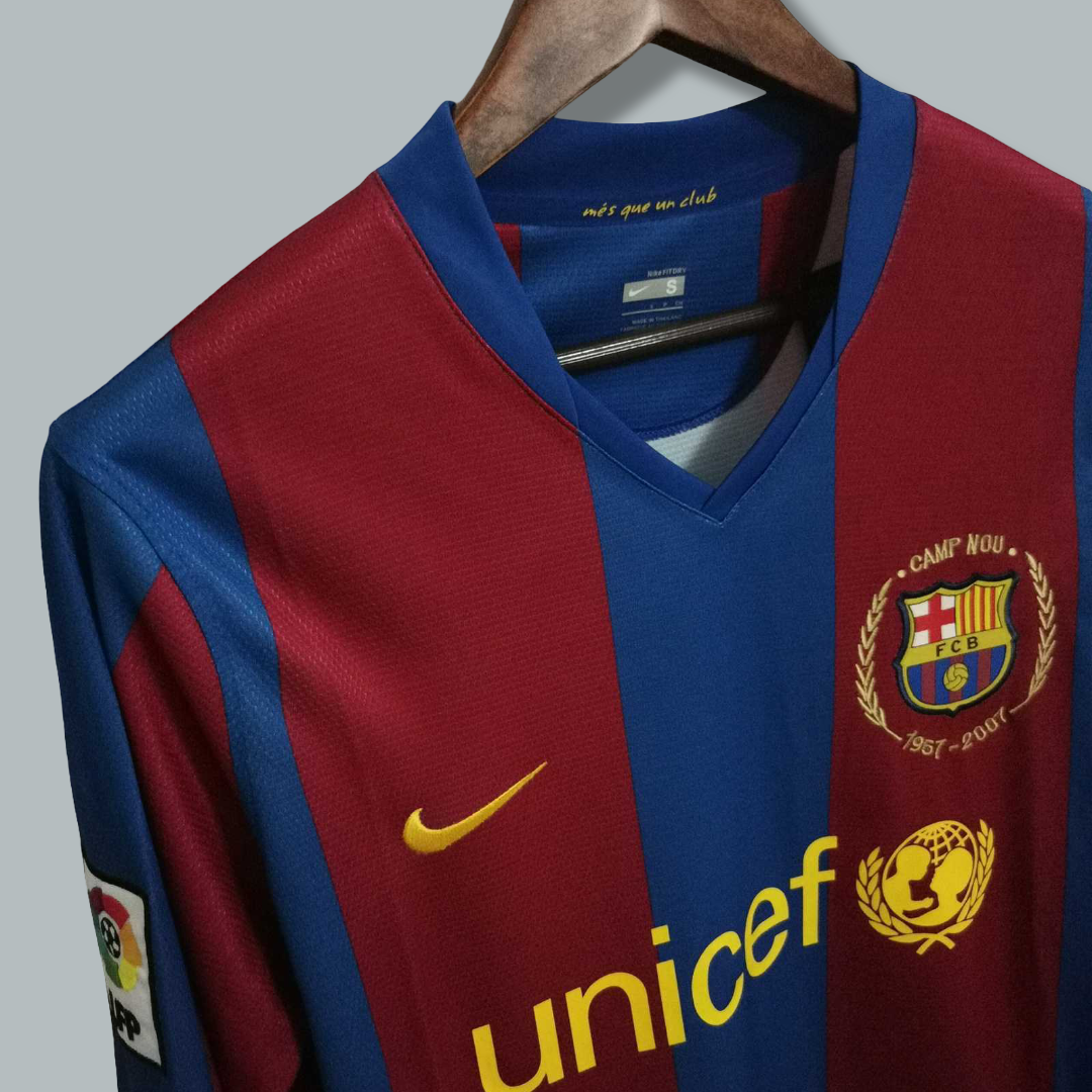 2007-2008 Barcelona Home Long Sleeves Kit