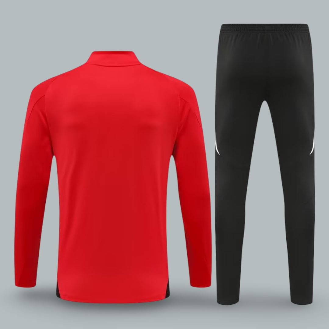 Manchester United 25/26 Training Tracksuit "Red & Black Precision Edition"