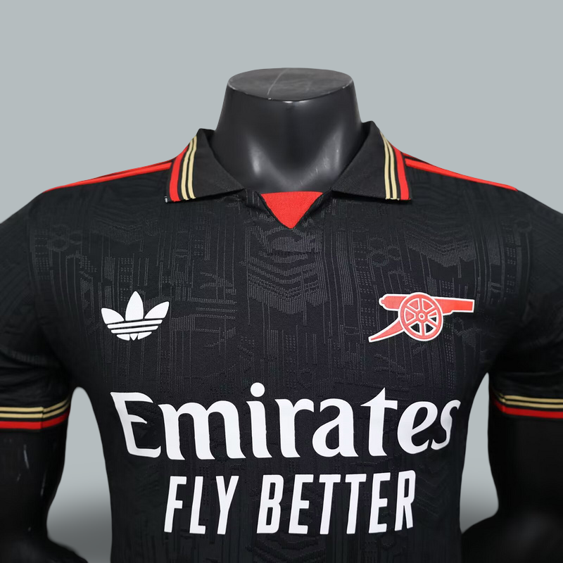 Arsenal 25/26 "Shadow Black" Player Version Premium Kit