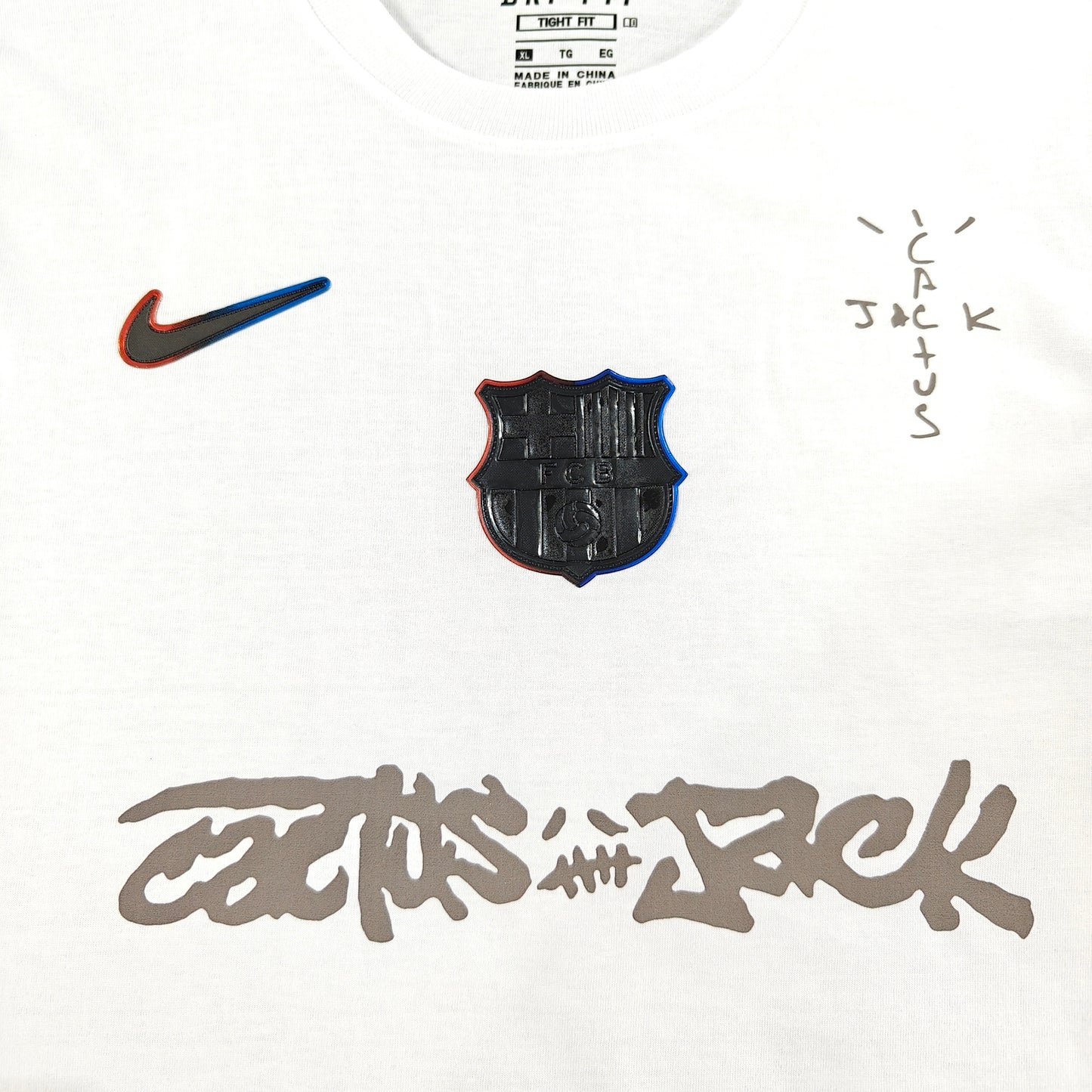 Barcelona x Cactus Jack 25/26 "White Vision" Premium T-Shirt
