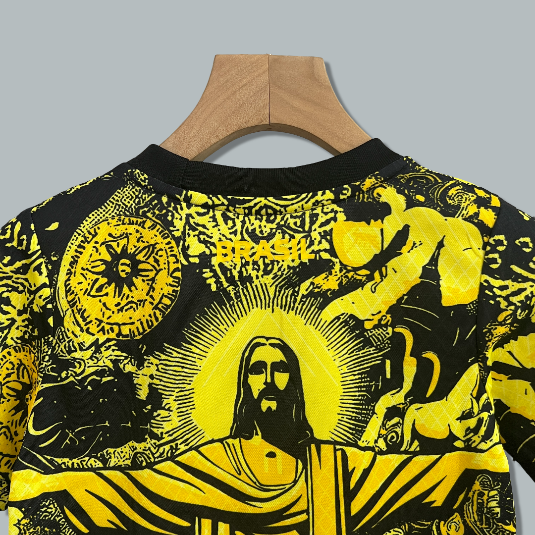 Brazil "Jesus" Yellow Kids Premium Kit
