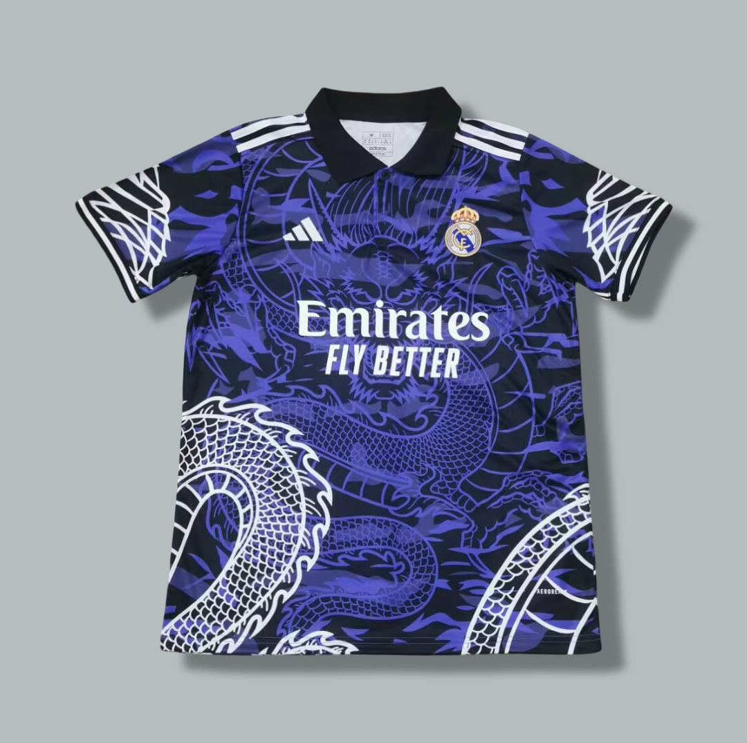 Real Madrid 25/26 "Azul del Dragón" Premium Kit