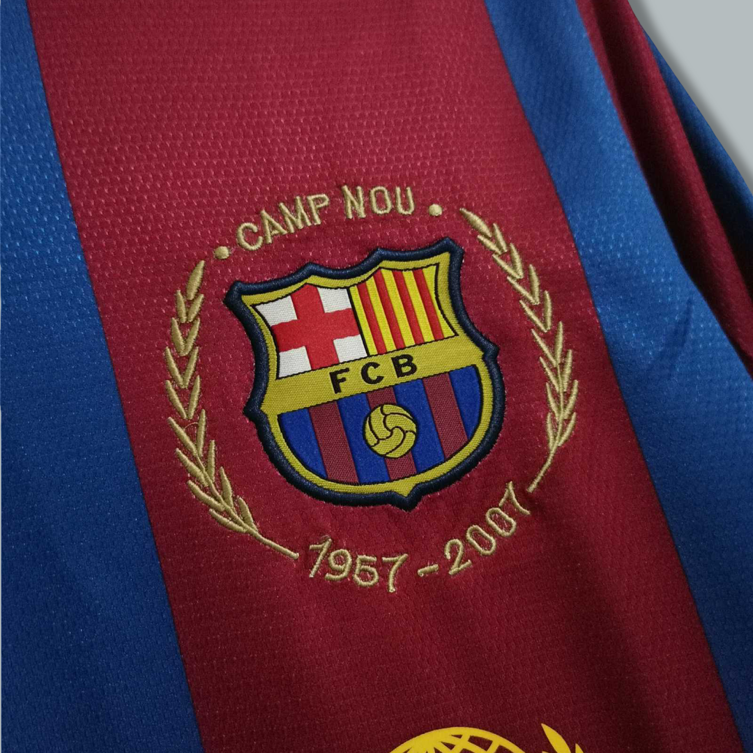 2007-2008 Barcelona Home Long Sleeves Kit