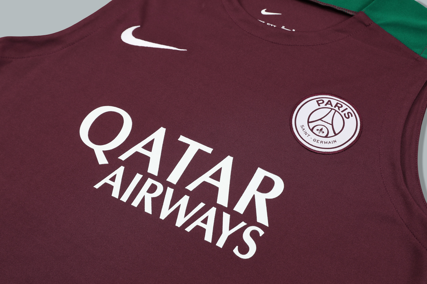 PSG 25/26 "Burgundy Wine" Sleeveless Training Jersey and Shorts Set