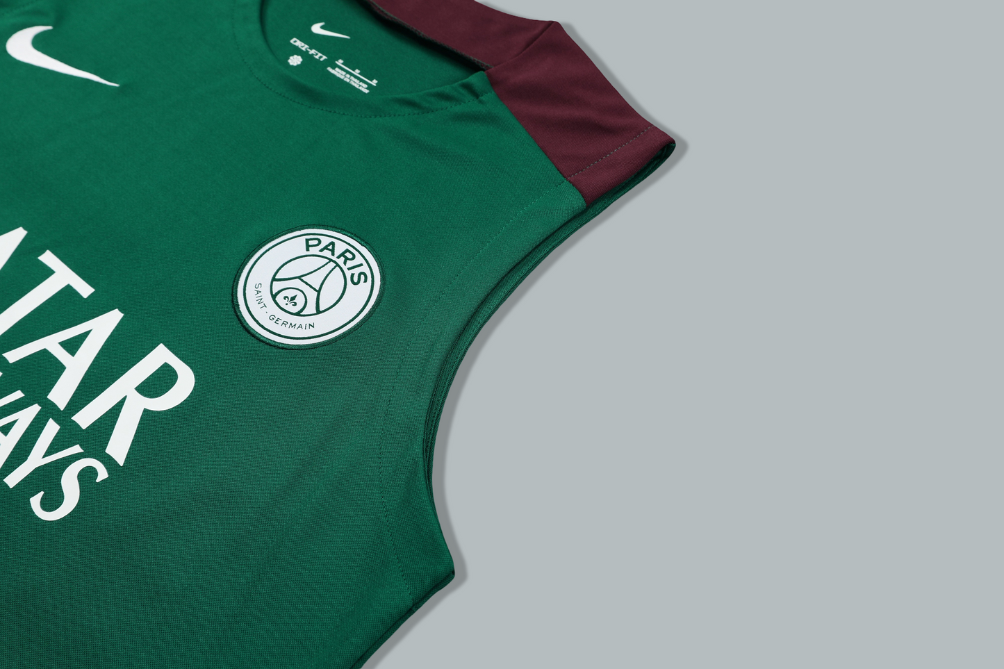 PSG 25/26 "Emerald Green" Sleeveless Training Jersey and Shorts Set