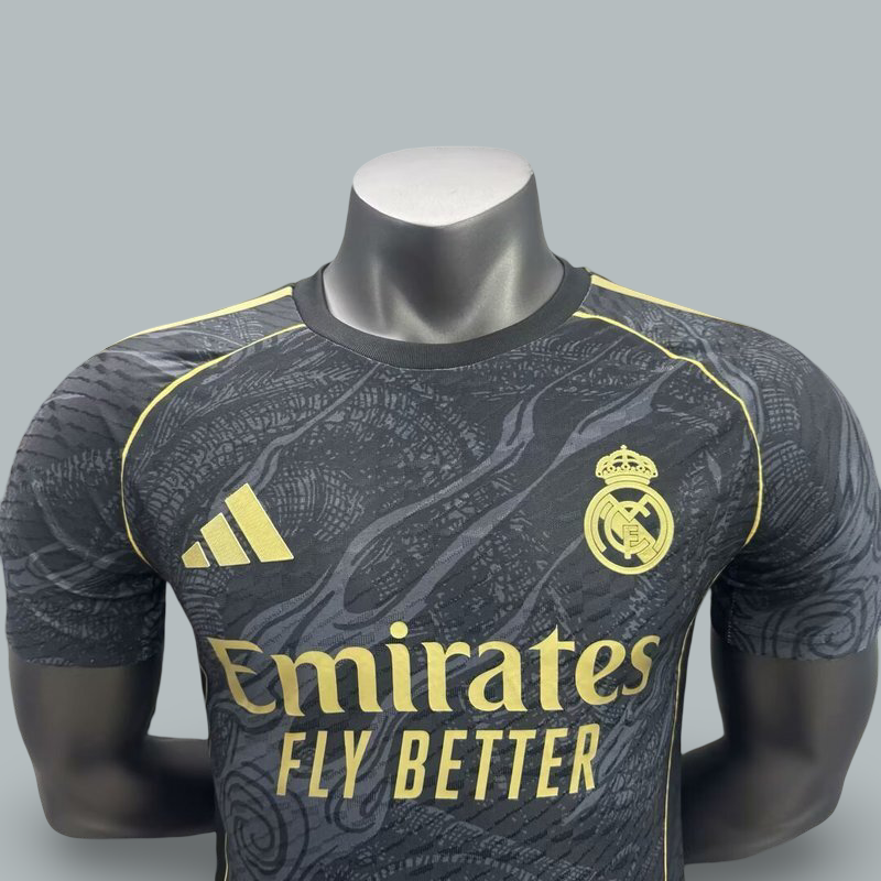 Real Madrid 24/25 "Noir Gold" Player Version Premium Kit