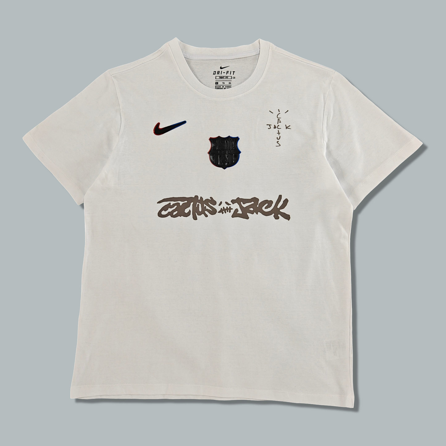 Barcelona x Cactus Jack 25/26 "White Vision" Premium T-Shirt