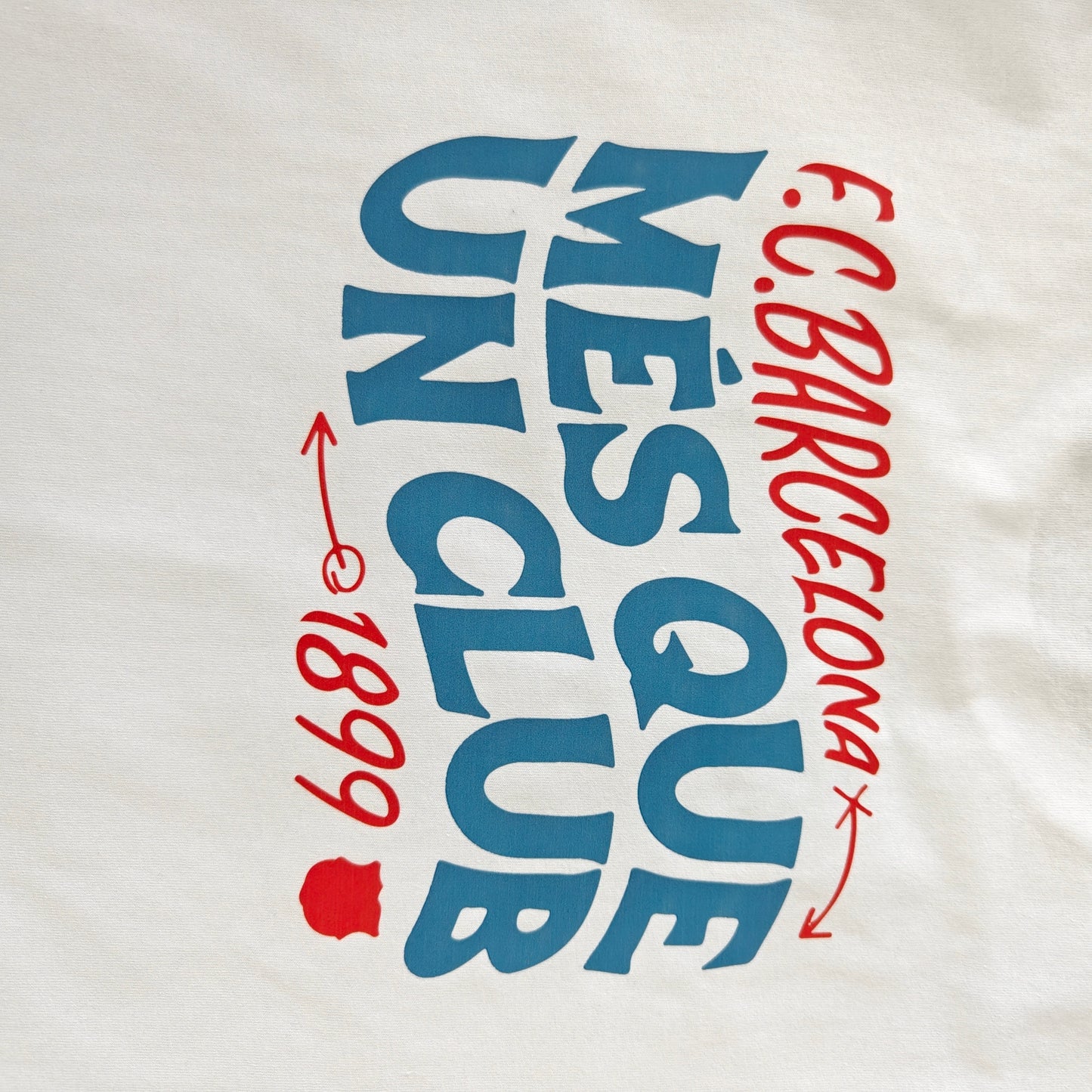 Barcelona 25/26 "Crimson Crest White" Premium T-Shirt