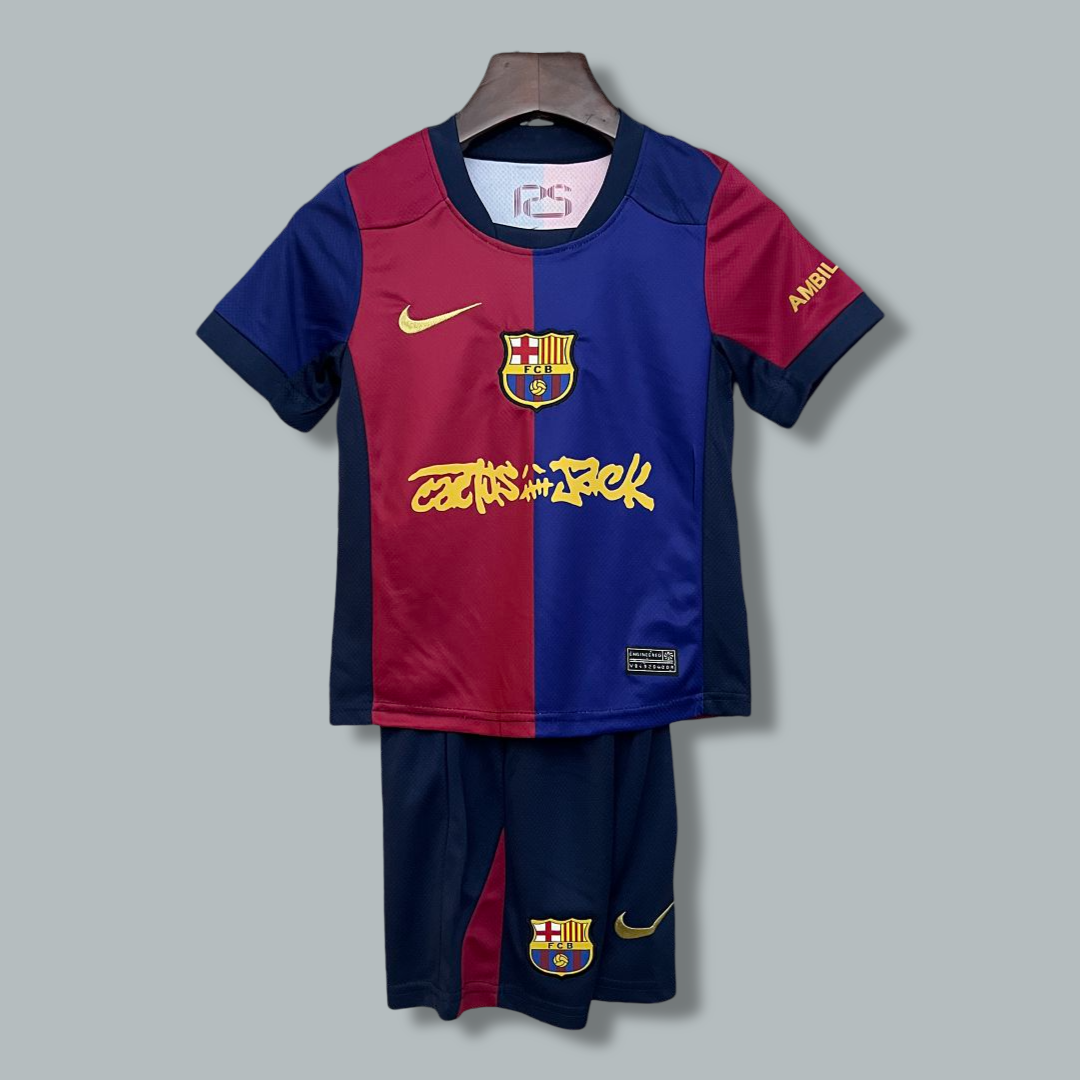 Barcelona 25/26 x Travis Scott Home Kids Kit