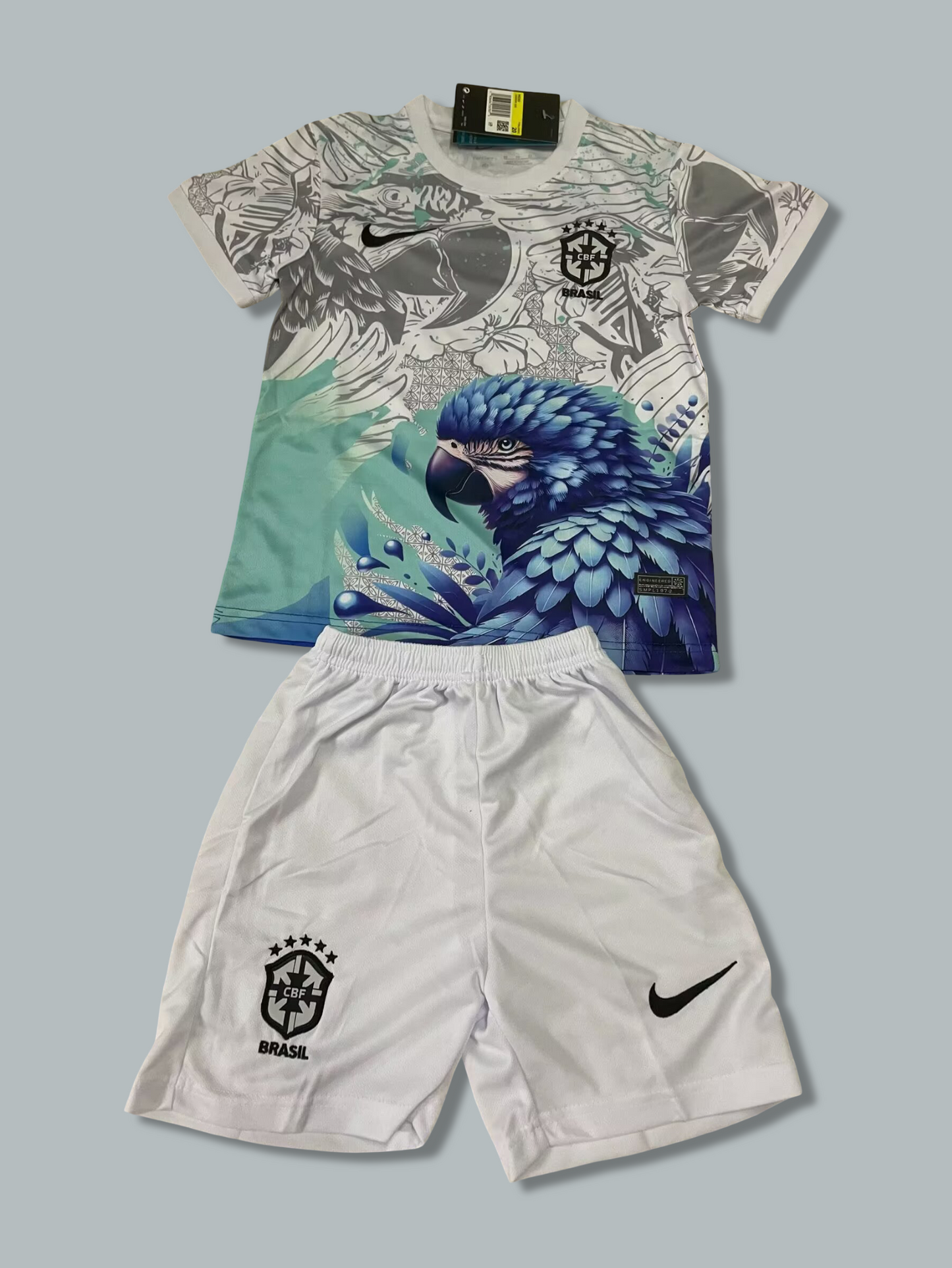 Brazil 25/26 "Blue Macaw Vibe" Premium Kids Kit