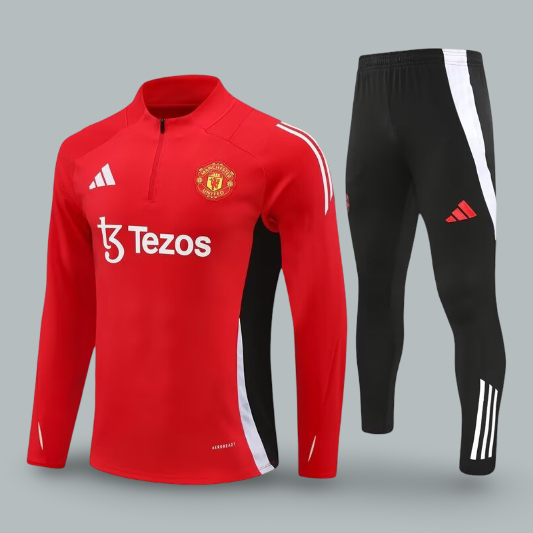 Manchester United 25/26 Training Tracksuit "Red & Black Precision Edition"