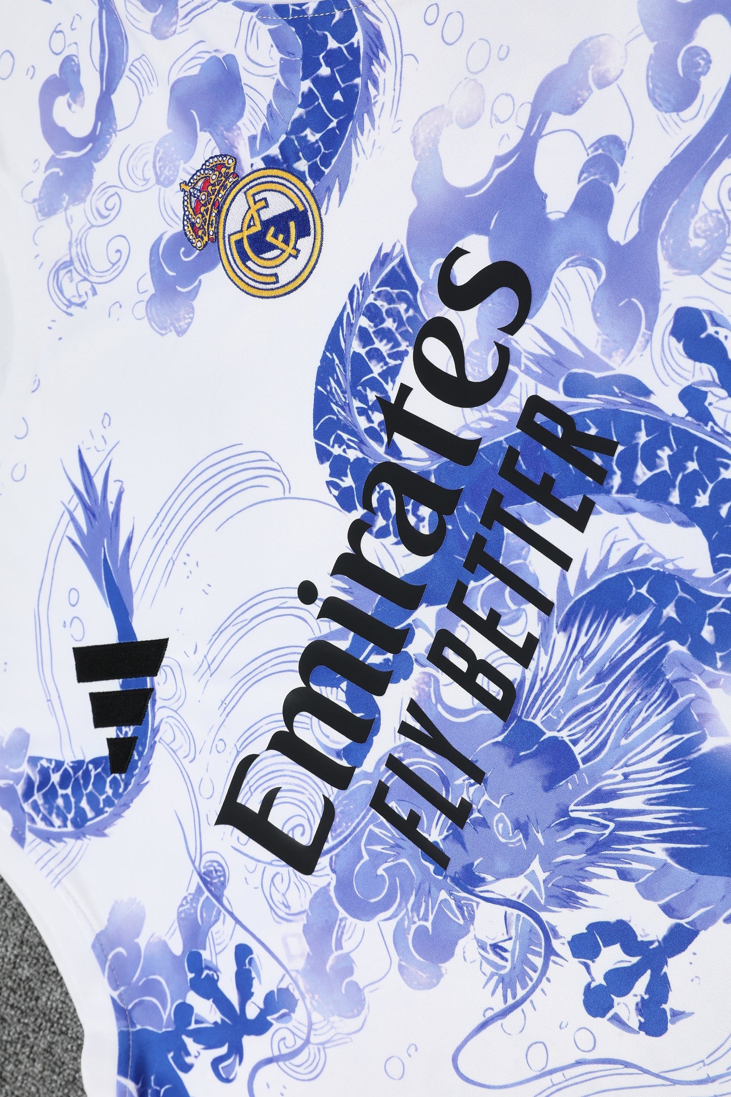 Real Madrid 25/26 "Blue Dragon" Sleeveless Training Jersey and Shorts Set