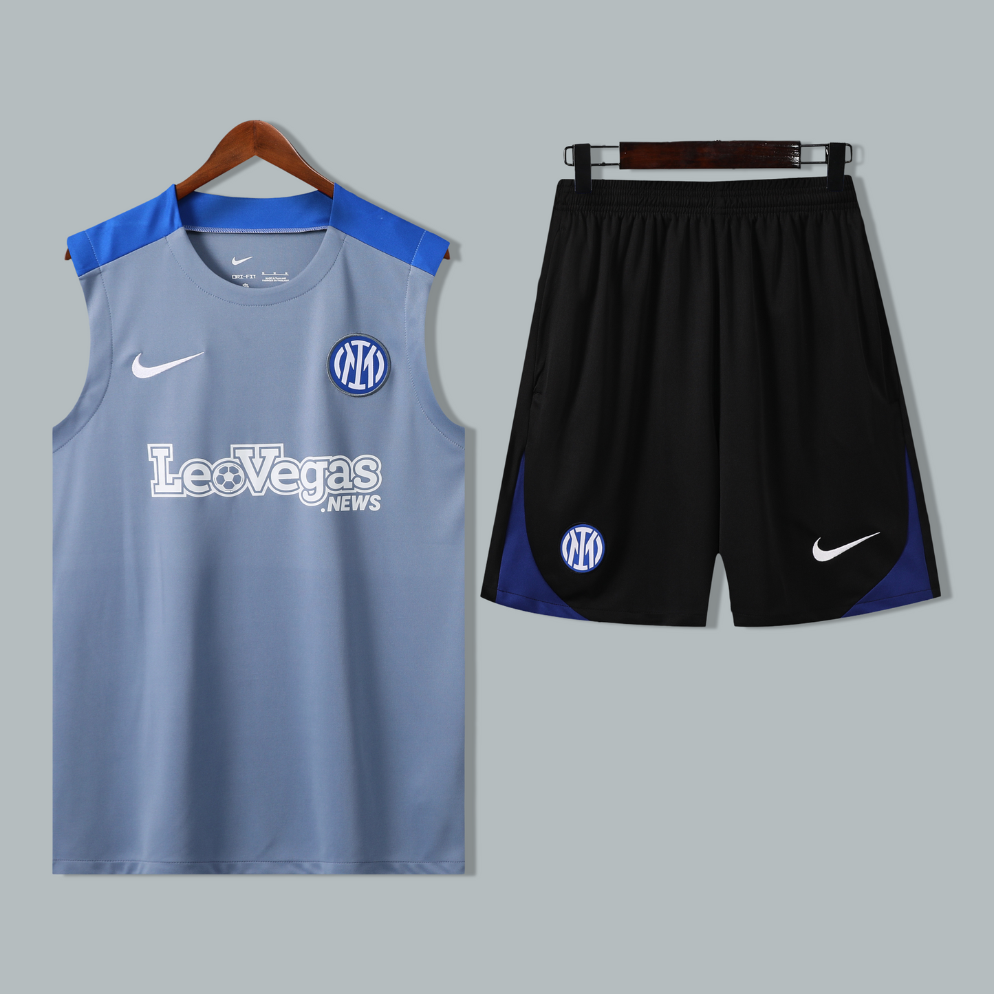 Inter Milan 25/26 "Steel Blue" Sleeveless Training Jersey and Shorts Set