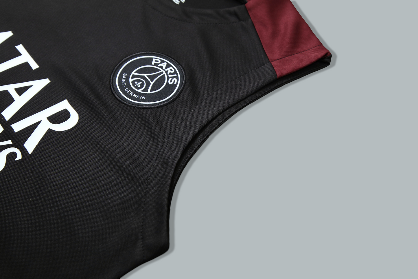 PSG 25/26 "Black Bordeaux" Sleeveless Training Jersey and Shorts Set