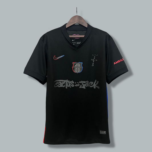 Barcelona x Travis Scott Cactus Jack Jersey "Exclusive Black Limited Edition"