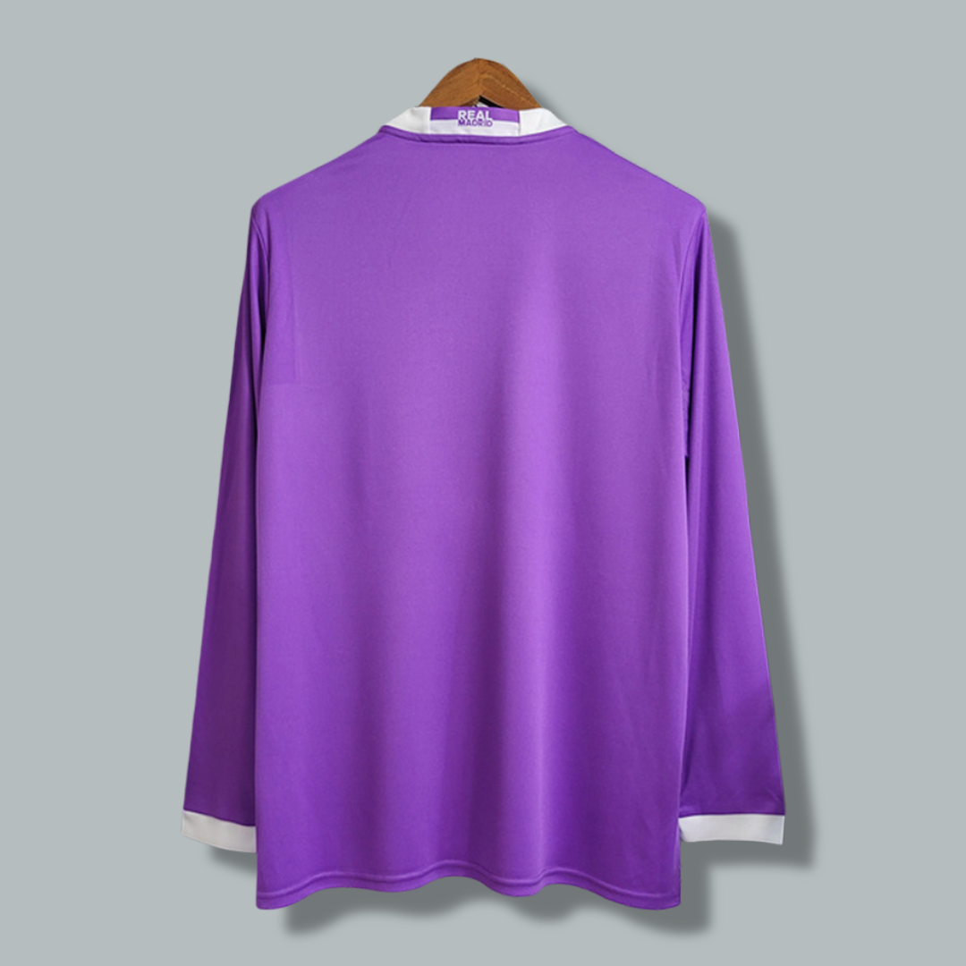 2016-2017 Real Madrid Away Purple Long Sleeve Kit