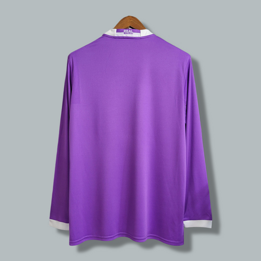 2016-2017 Real Madrid Away Purple Long Sleeve Kit