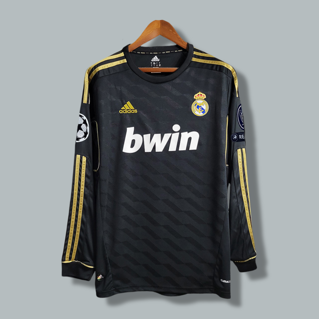 2011-2012 Real Madrid Away Black Long Sleeve Kit