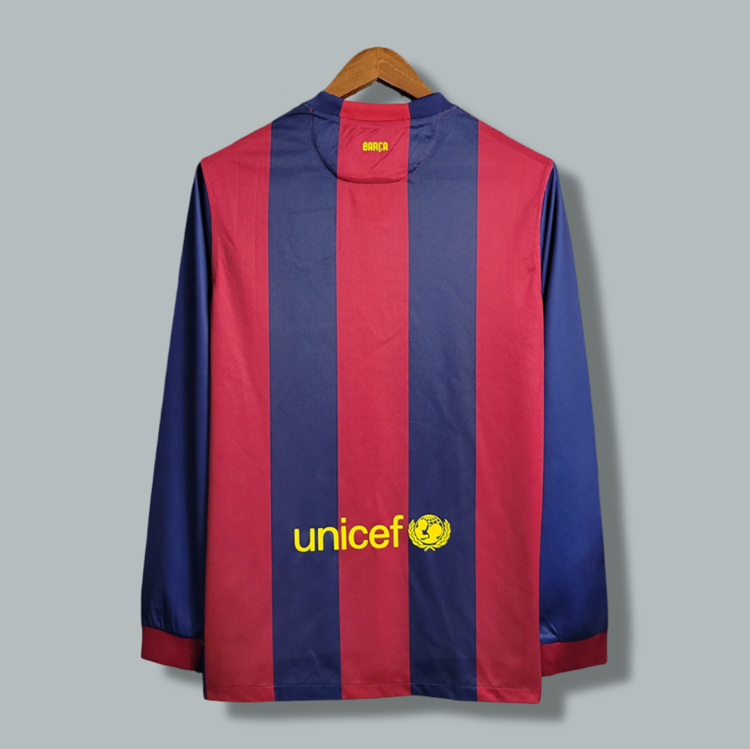 2014-2015 Barcelona Home Long Sleeve Kit