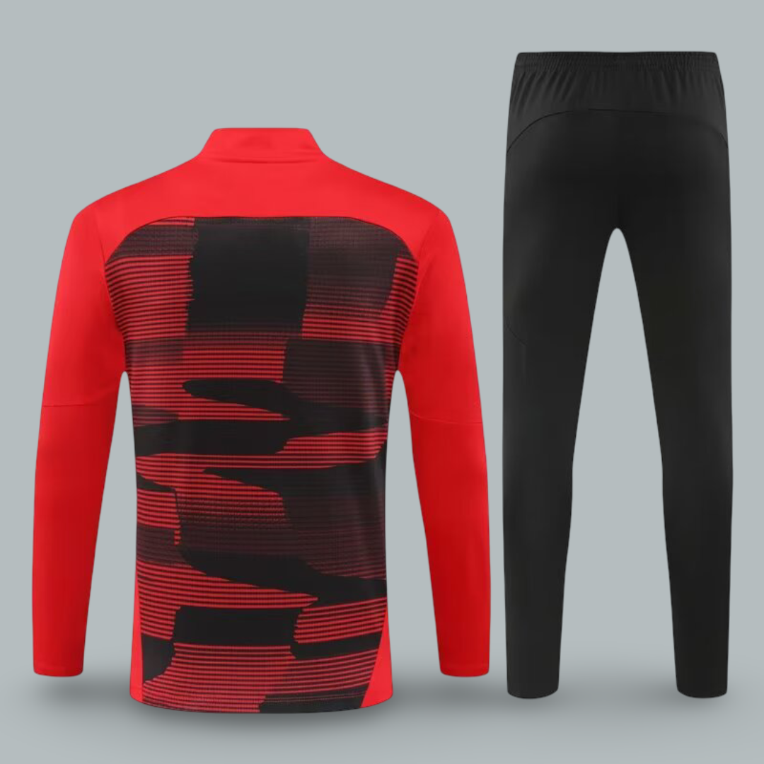 AC Milan 25/26 Training Tracksuit "Black & Red Striker Edition"