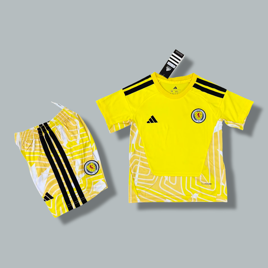 Scotland 26/27 Yellow Goalkeeper Kids Kit