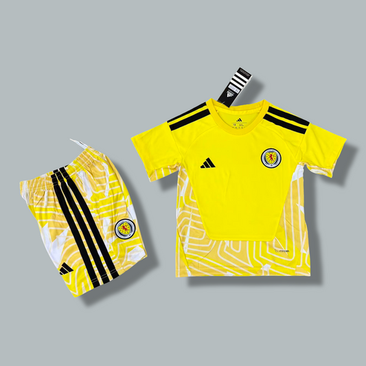 Scotland 26/27 Yellow Goalkeeper Kids Kit