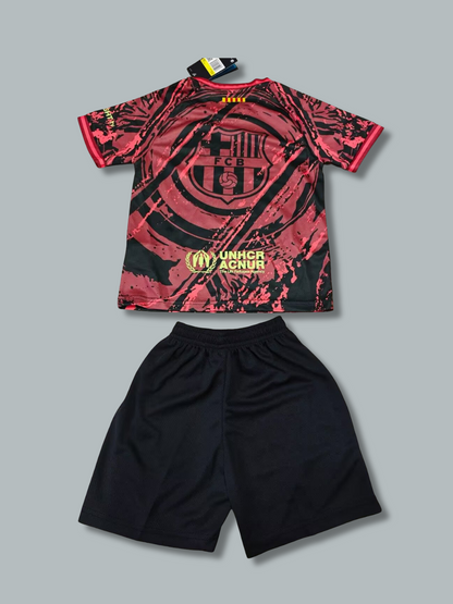 Barcelona 25/26 "Catalan Roots Red" Premium Kids Kit