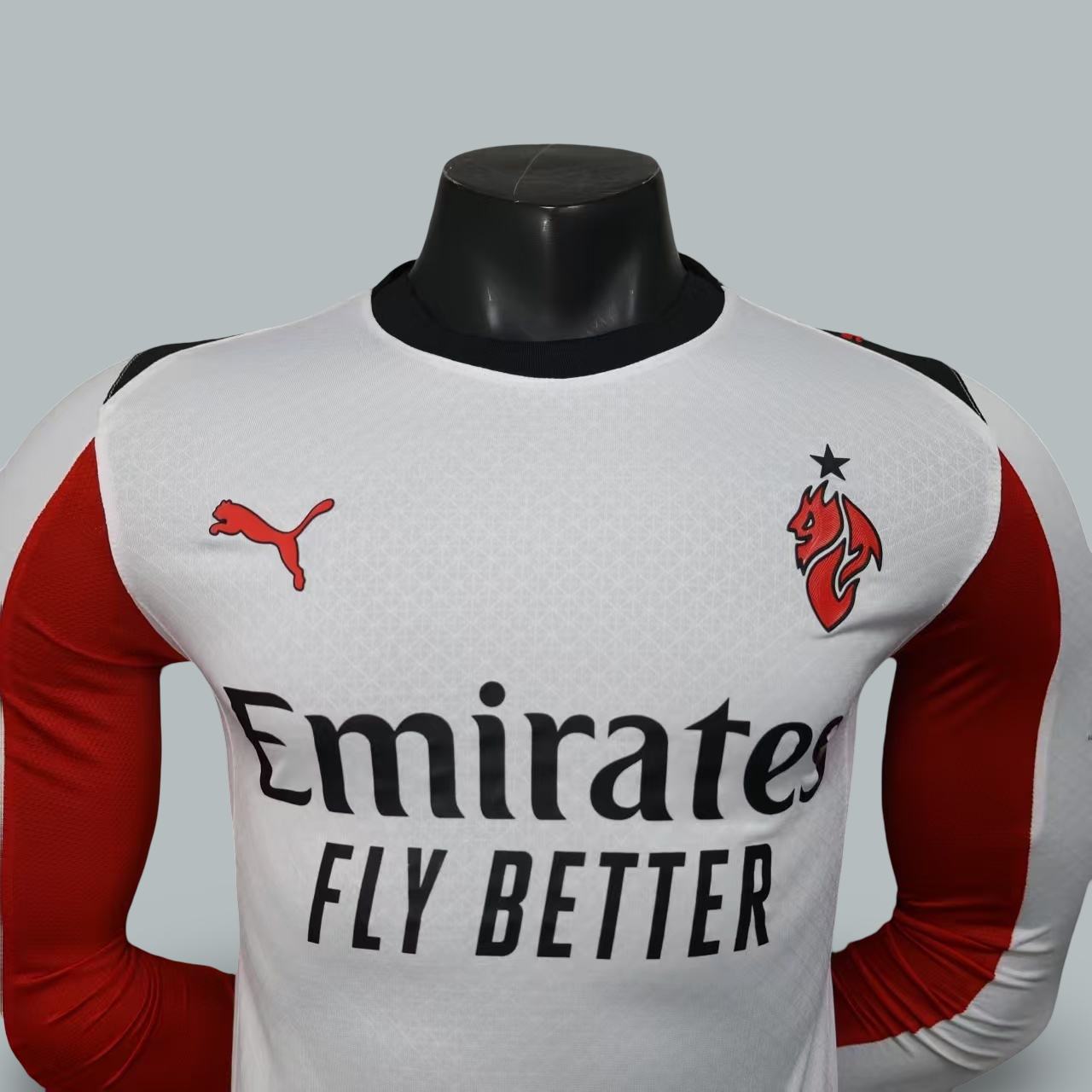 AC Milan 25/26 Away Player Edition Long Sleeve Kit