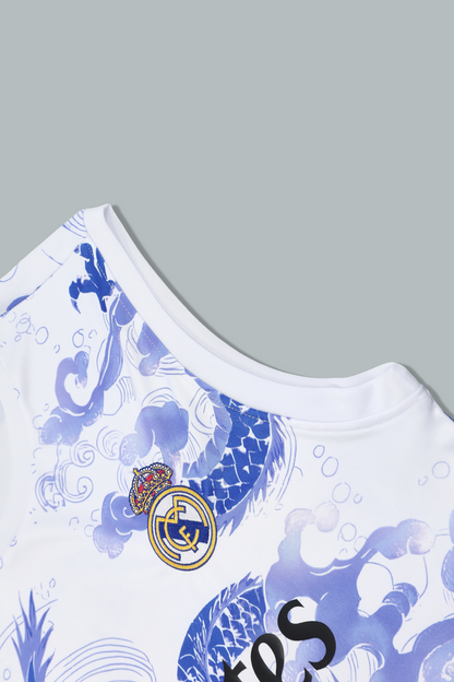 Real Madrid 25/26 "Blue Dragon" Sleeveless Training Jersey and Shorts Set