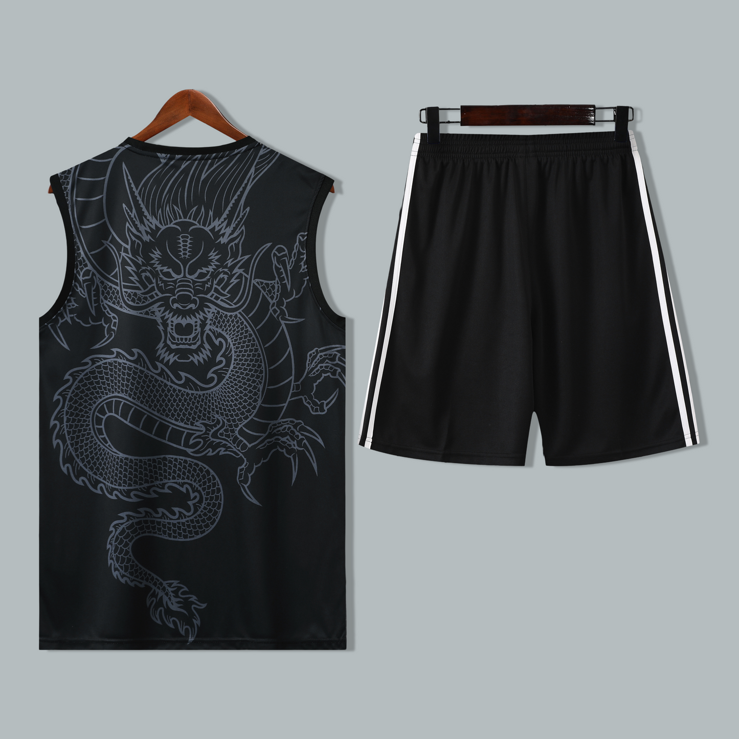 Real Madrid 25/26 "Silver Dragon" Sleeveless Training Jersey and Shorts Set