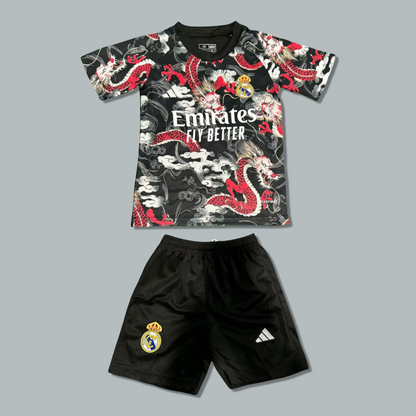 Real Madrid 25/26 "Red Dragon Storm" Premium Kids Kit