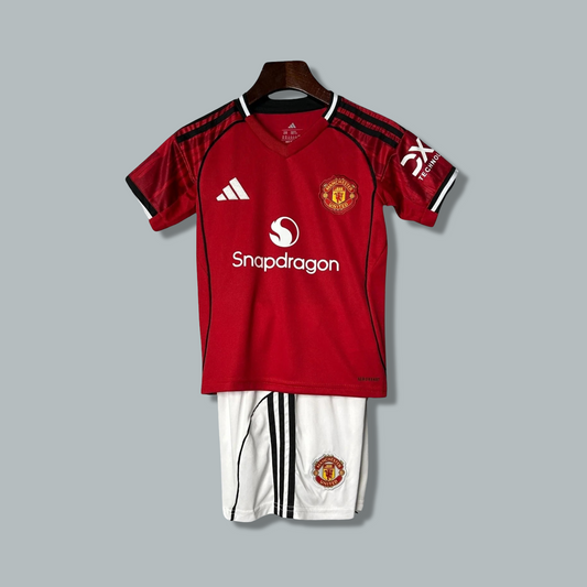 Manchester United 25/26 Home Kids Kit