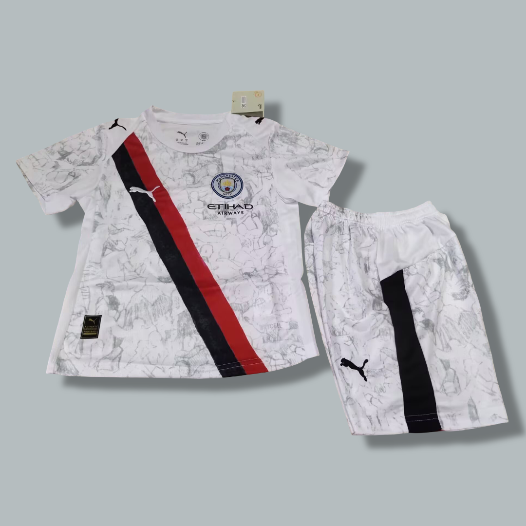 Manchester City 25/26 Away Kids Kit