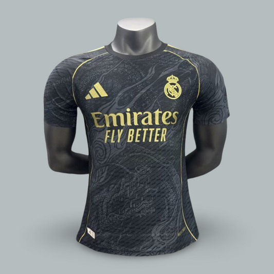 Real Madrid 24/25 "Noir Gold" Player Version Premium Kit