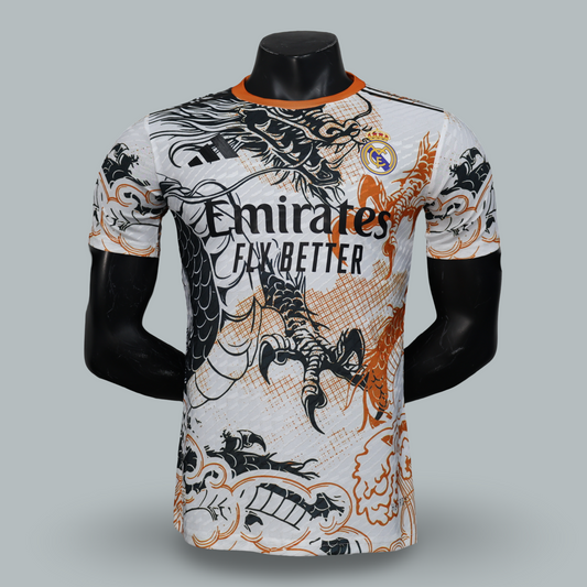 Real Madrid 25/26 "Dragon Inferno White" Player Version Premium Kit