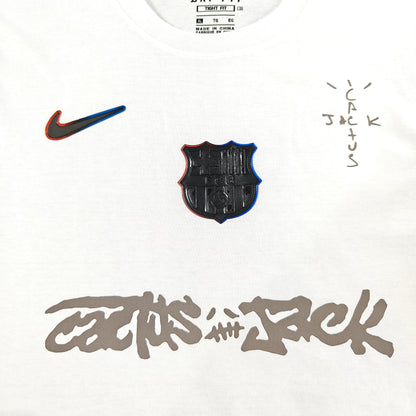 Barcelona x Cactus Jack 25/26 "White Vision" Premium T-Shirt