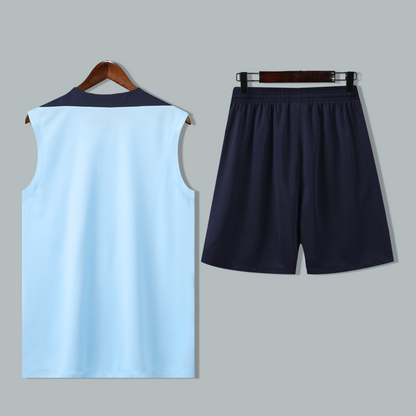 France 25/26 "Sky Blue" Sleeveless Training Jersey and Shorts Set