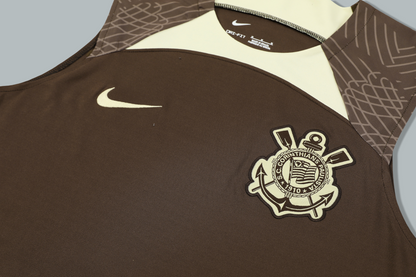 Corinthians 25/26 "Coffee Brown" Sleeveless Training Jersey and Shorts Set