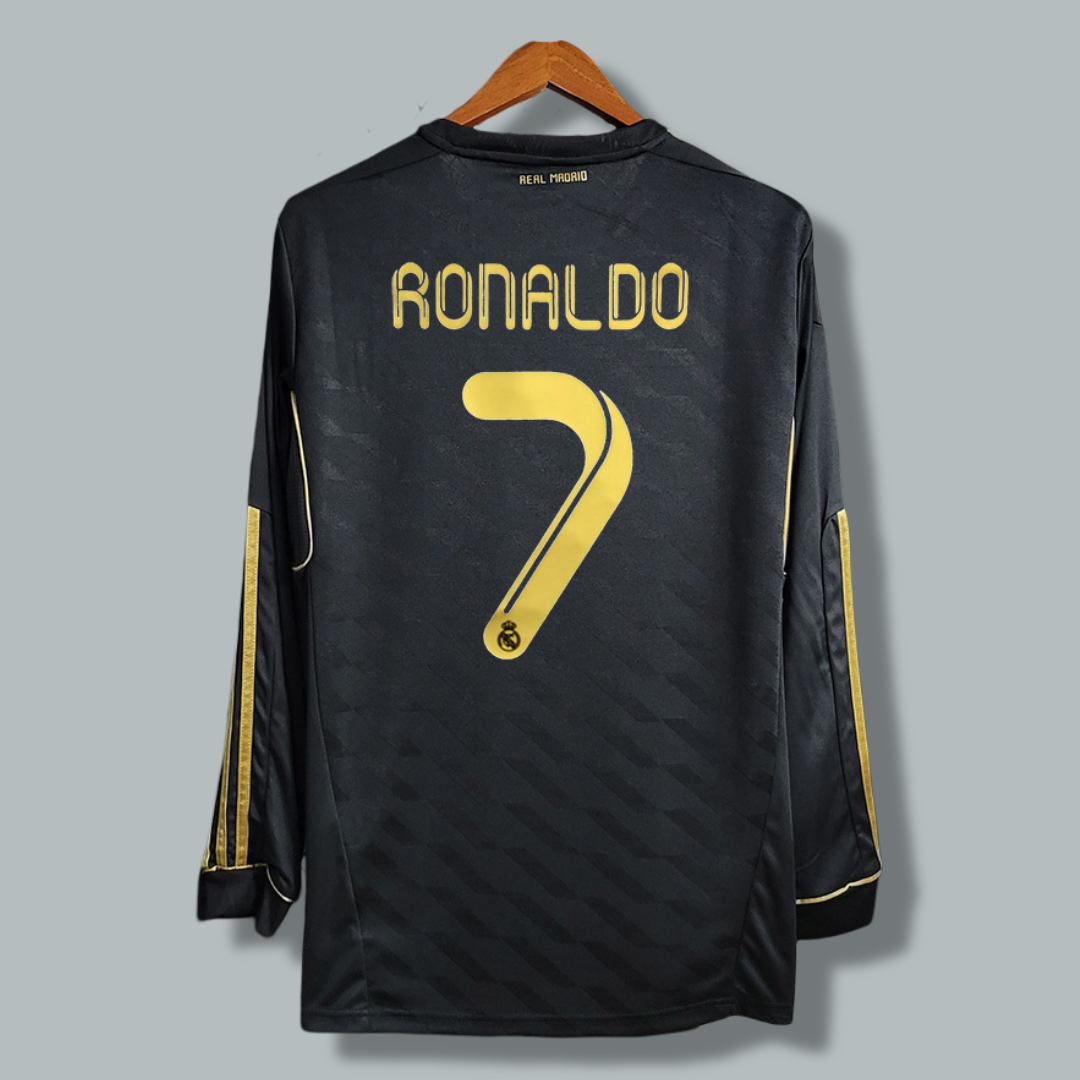 2011-2012 Real Madrid Away Black Long Sleeve Kit