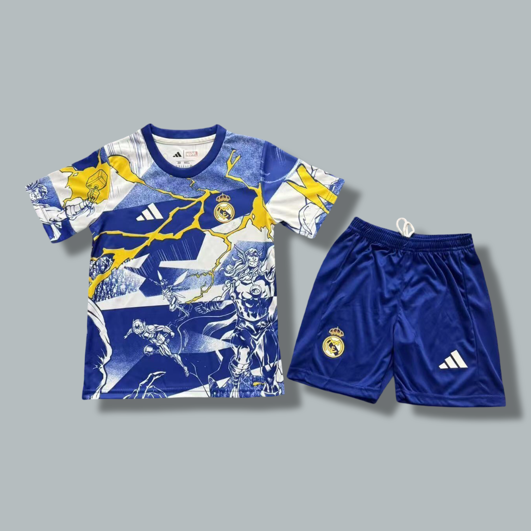 Real Madrid 25/26 "Marvel Universe" Premium Kids Kit