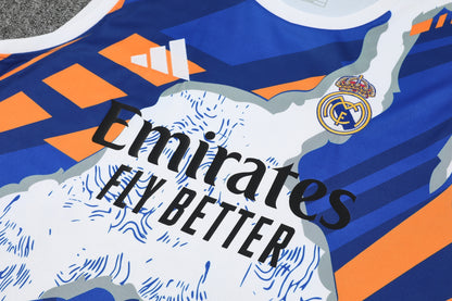 Real Madrid 25/26 "Royal Impact" Sleeveless Training Jersey and Shorts Set