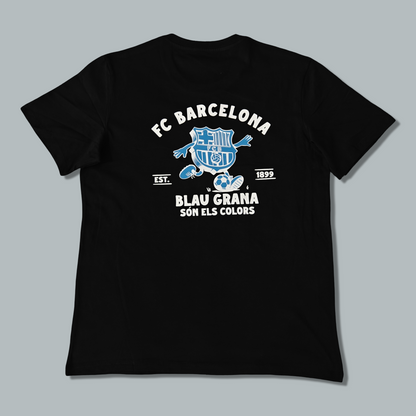 Barcelona 25/26 "Noir Crest" Premium T-Shirt