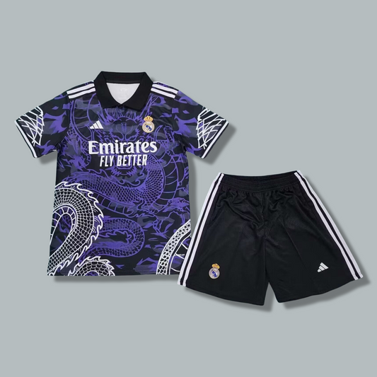 Real Madrid 25/26 "Azul del Dragon" Premium Kids Kit