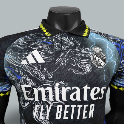Real Madrid 25/26 "Storm Dragon Blue" Player Version Premium Kit