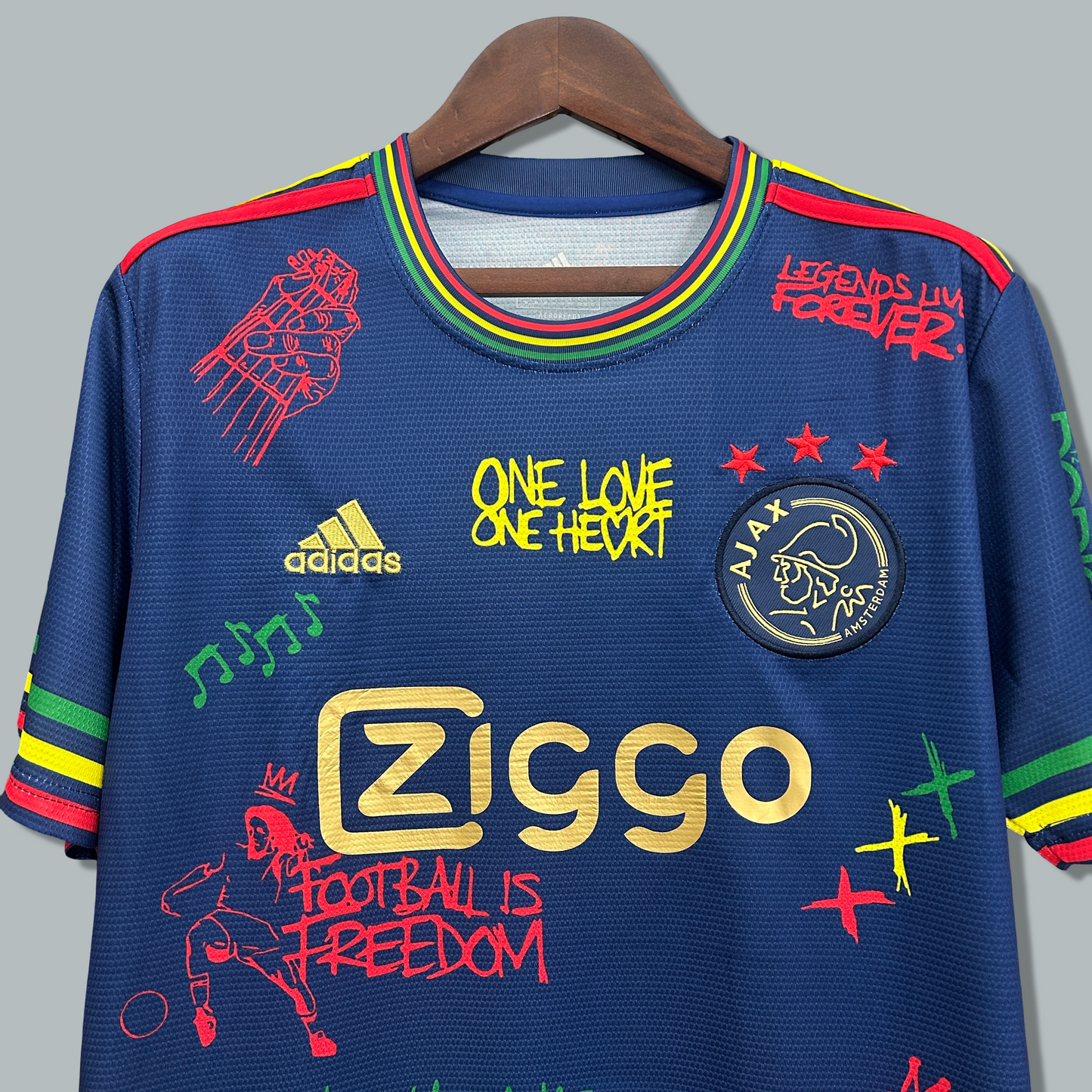 Ajax 25/26 x Bob Marley "Navy Freedom" Premium Kit