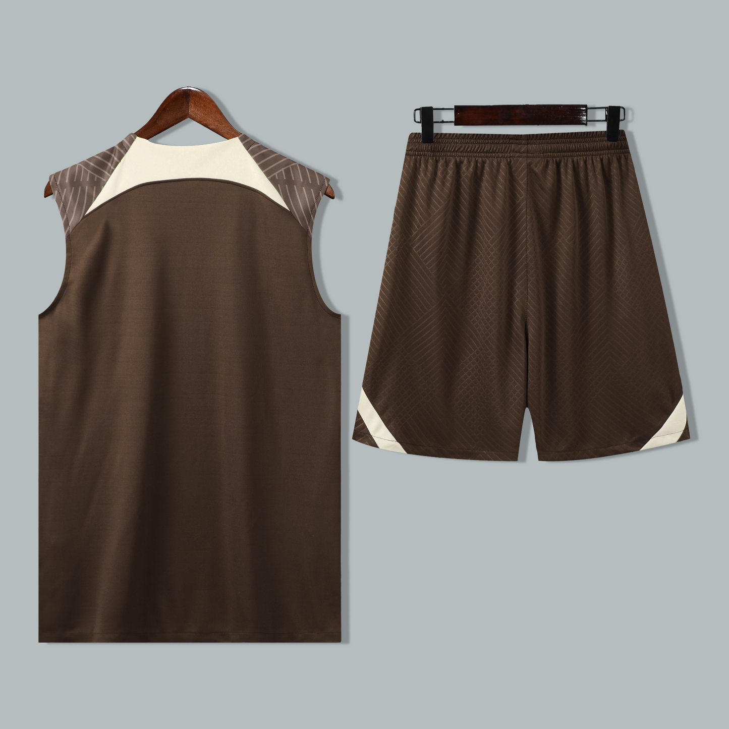 Corinthians 25/26 "Coffee Brown" Sleeveless Training Jersey and Shorts Set