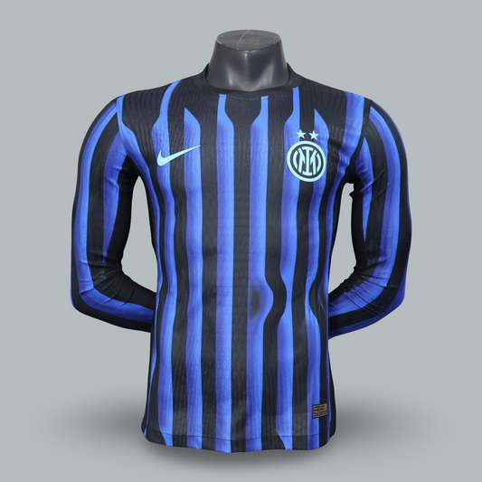Inter Milan 25/26 Home Player Edition Long Sleeve Kit