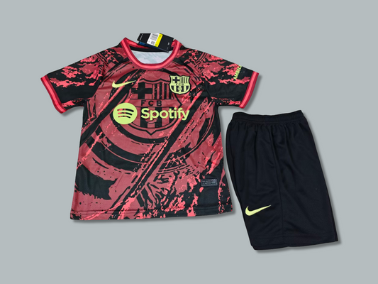 Barcelona 25/26 "Catalan Roots Red" Premium Kids Kit
