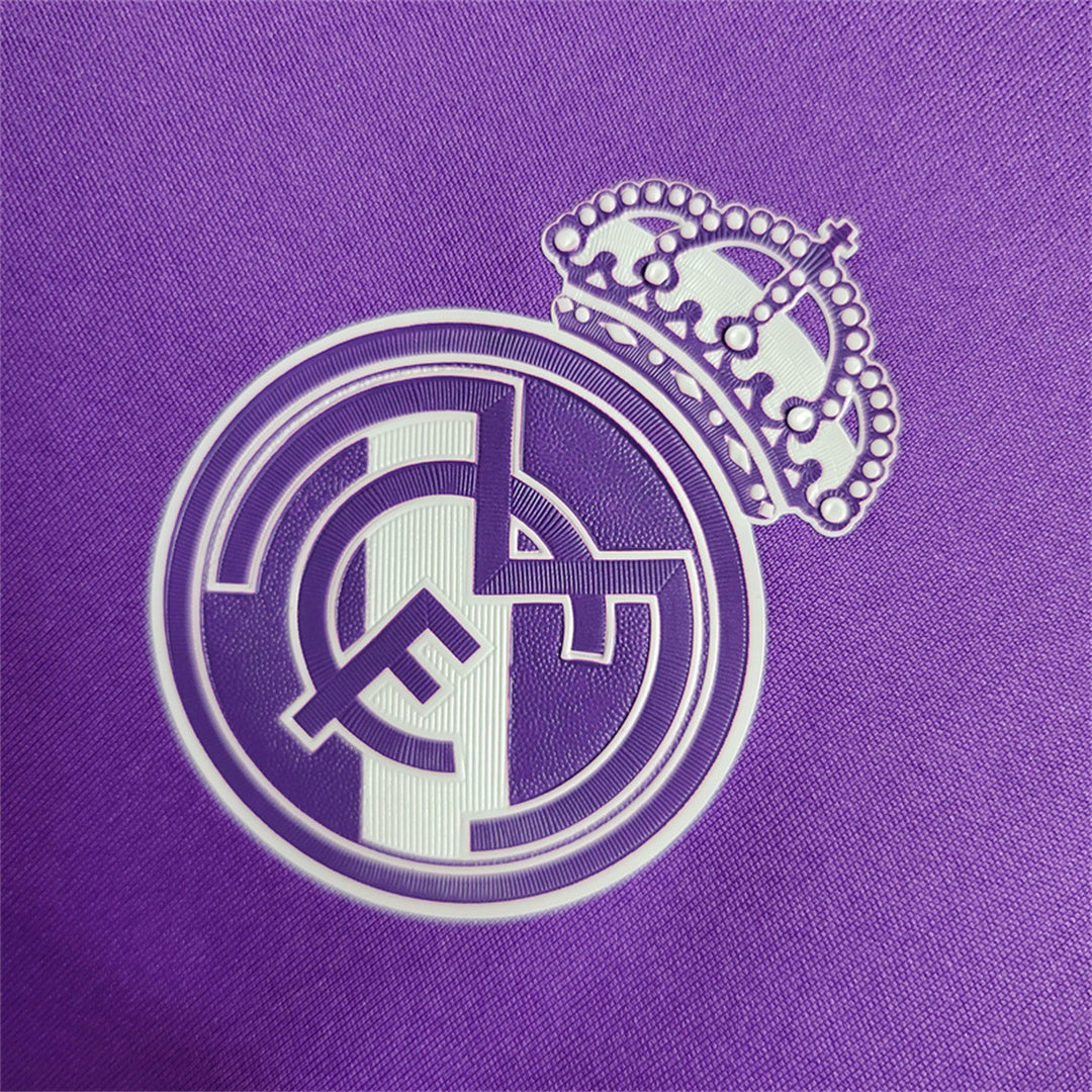 2016-2017 Real Madrid Away Purple Long Sleeve Kit